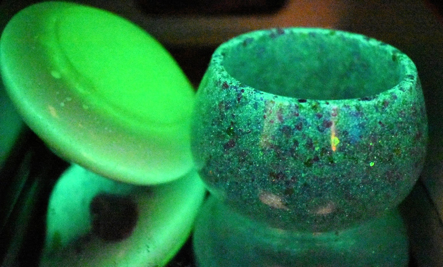 Handmade Glow-In-The-Dark Mushroom Trinket Box