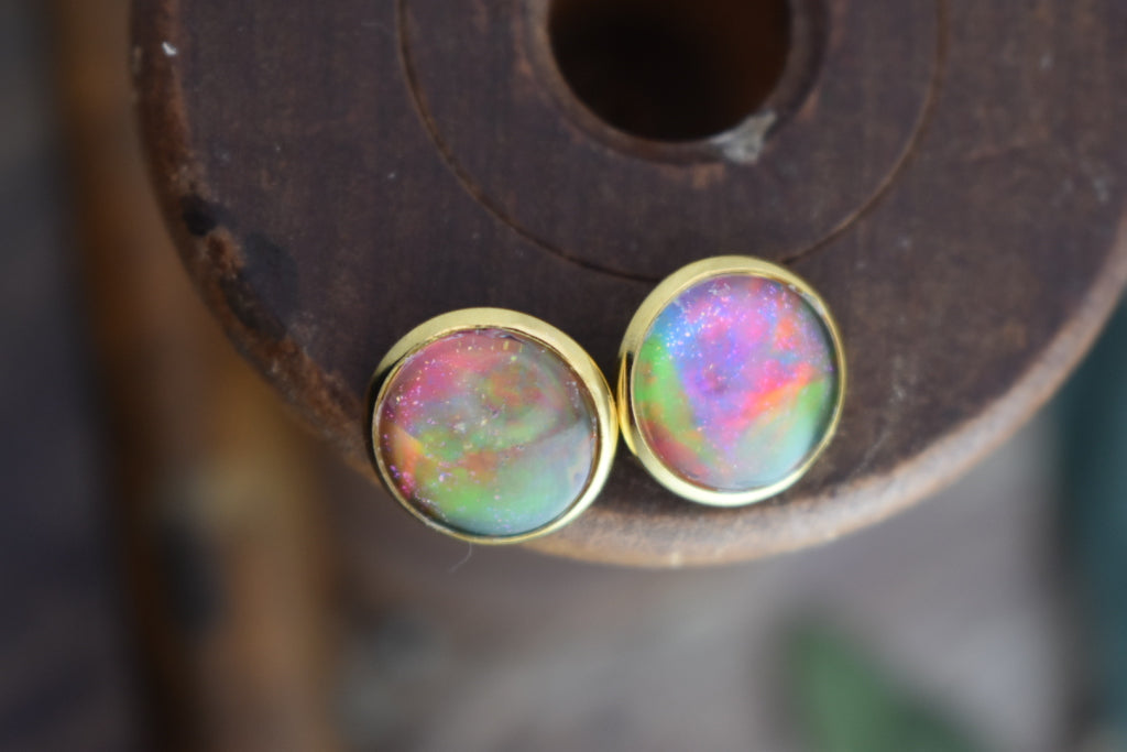 Tie Dye Stud Earrings