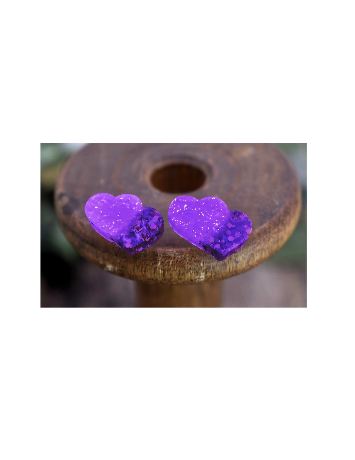 Double Heart Stud Earrings