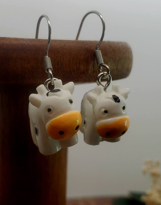 Farm Cow Earrings