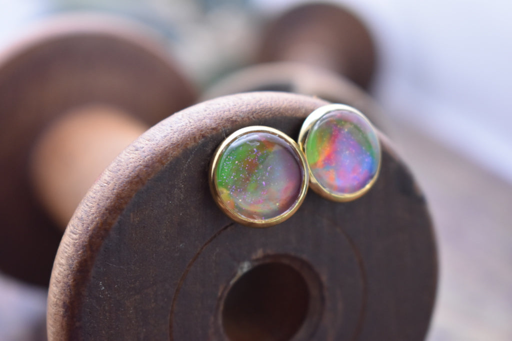 Tie Dye Stud Earrings