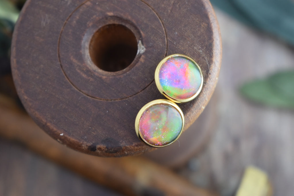 Tie Dye Stud Earrings