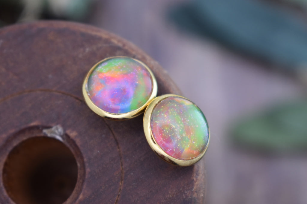 Tie Dye Stud Earrings