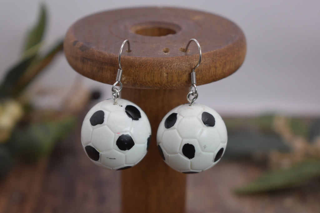 Soccer Ball Earrings