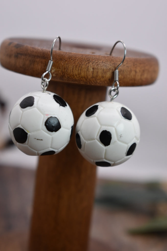 Soccer Ball Earrings